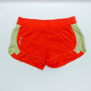 Columbia Montrail running shorts orange women's XS